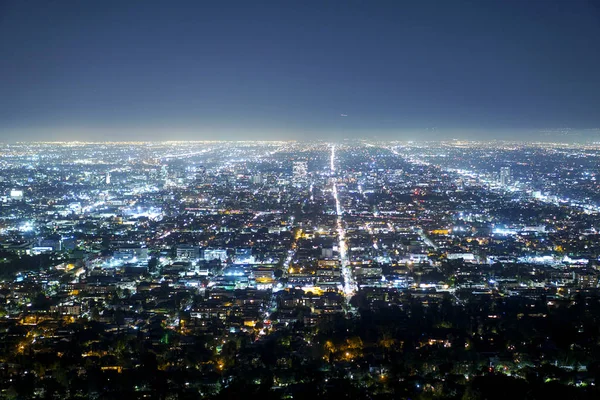 素晴らしい、ロサンゼルスの夜 - 空中表示 - ロサンゼルス - カリフォルニア - 2017 年 4 月 20 日 — ストック写真