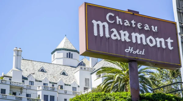 Słynny Chateau Marmont Hotel w Los Angeles - Los Angeles - - 20 kwietnia 2017 r. — Zdjęcie stockowe