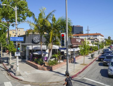Güzel Sokak köşesi Brentwood Los Angeles - Los Angeles - California - 20 Nisan 2017
