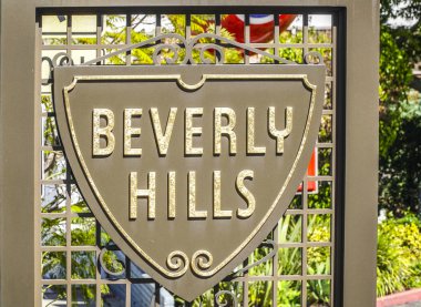 Beverly Hills oturum üzerinde kaldırım - Los Angeles - California - 20 Nisan 2017