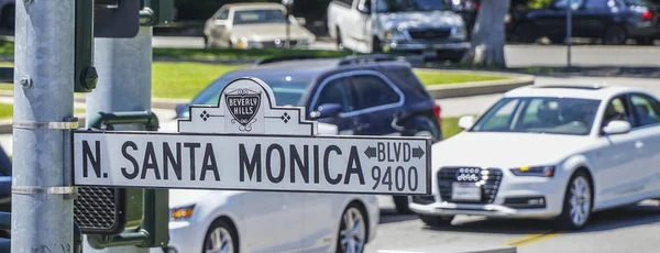 Σάντα Μόνικα: λεωφόρο - πινακίδα - Λος Άντζελες - Καλιφόρνια - 20 Απριλίου 2017 — Φωτογραφία Αρχείου