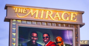 Mirage Las Vegas - akşam görünümü - Las Vegas - Nevada - 23 Nisan 2017