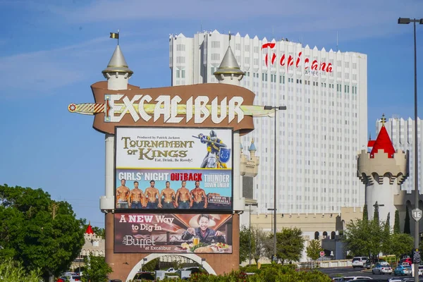 Berömda Excalibur Las Vegas - Las Vegas - Nevada - 23 April 2017 — Stockfoto