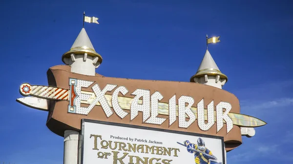 Excalibur Hotel em Las Vegas - LAS VEGAS - NEVADA - 23 de abril de 2017 — Fotografia de Stock