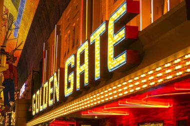 Golden Gate otel ve Casino şehir Las Vegas - Las Vegas - Nevada - 23 Nisan 2017