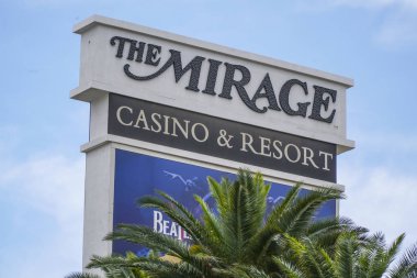 Las Vegas Bulvarı - Las Vegas - Nevada - 23 Nisan 2017 Mirage işareti