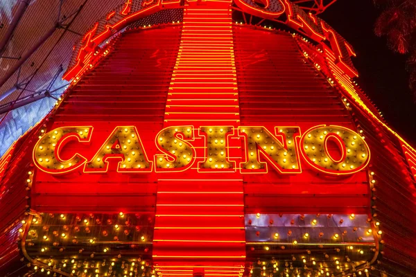 Fremont Casino Neon luci a Downtown Las Vegas - LAS VEGAS - NEVADA - Aprile 23, 2017 — Foto Stock