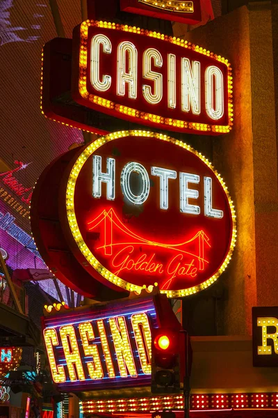 Golden Gate Hotel a kasino v centru Las Vegas - Las Vegas - Nevada - 23. dubna 2017 — Stock fotografie