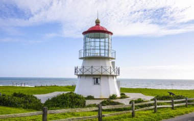 Lighthouse at Shelter Cove - SHELTER COVE - CALIFORNIA - APRIL 16, 2017 clipart