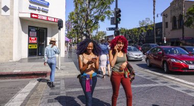 Hollywood bulvarında Los Angeles - Los Angeles - California - 20 Nisan 2017 şık insanlar