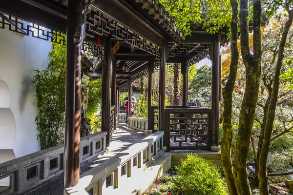 Bellissimo giardino cinese a Portland - PORTLAND - OREGON - 15 APRILE 2017 — Foto Stock