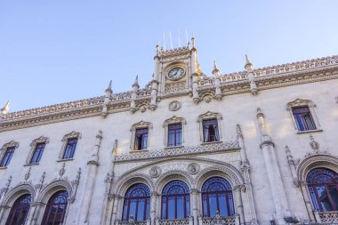 Güzel Rossio tren istasyonu Lizbon - Lizbon - Portekiz - 17 Haziran 2017