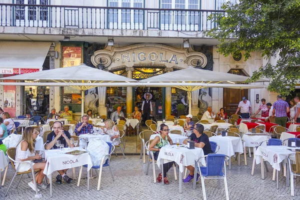 Famous Exclusive Cafe Nicola Lisbon Lisbon Portugal — Stock Photo, Image