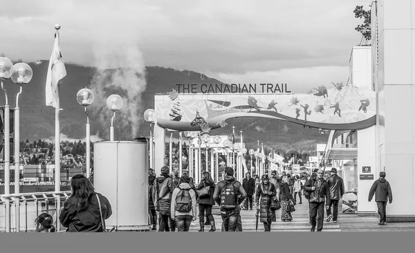 在加拿大地点在加拿大温哥华-温哥华--2017 年 4 月 12 日加拿大踪迹 — 图库照片
