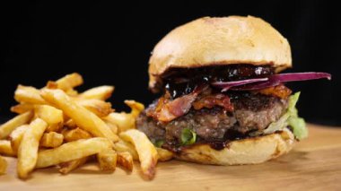 Lezzetli Fast Food Burger - yemek hazır