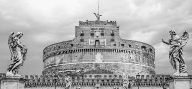 Roma 'daki ünlü Melekler Kalesi - Castel Sant Angelo
