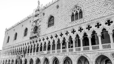Ünlü Doge s Palace Venedik - Palazzo Ducale adlı St kare işaretler