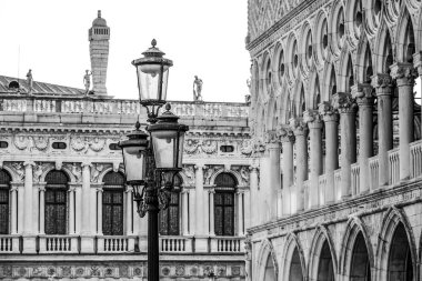Ünlü Doge s Palace Venedik - Palazzo Ducale adlı St kare işaretler