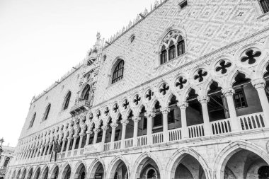 Ünlü Doge s Palace Venedik - Palazzo Ducale adlı St kare işaretler