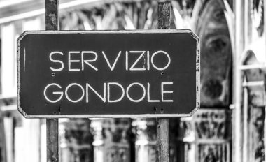 Gondol Venedik - gondol hizmet kanallarında