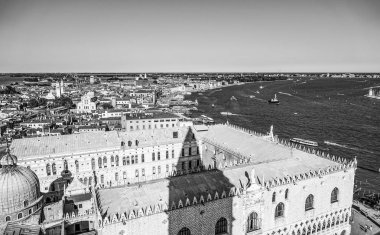 Doge s - havadan görünümü - Venedik Palazzo Ducale sarayda