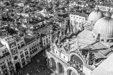 St Mark s kare ve Basilica San Marco Venedik havadan görünümü