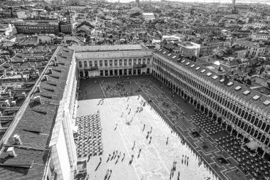 St Mark s Venedik - San Marco Meydanı üzerinde havadan görünümü