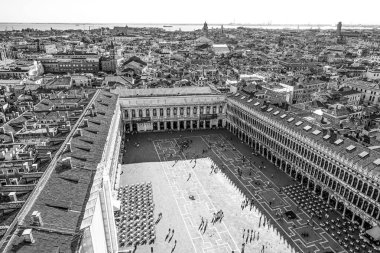 St Mark s Venedik - San Marco Meydanı üzerinde havadan görünümü