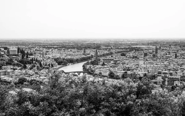 Місто Верона-Італія - пташиного польоту — стокове фото