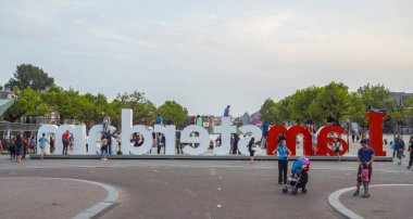 Büyük Amsterdam mektup Müze Meydanı - Amsterdam - Hollanda - 20 Temmuz 2017