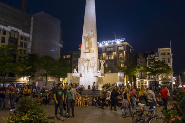 Krasnapolsky otel - Amsterdam - Hollanda - 20 Temmuz 2017 Amsterdam'da Dam Meydanı