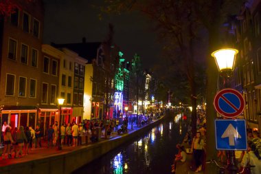 Ünlü red light district Amsterdam - Amsterdam - Hollanda - 20 Temmuz 2017