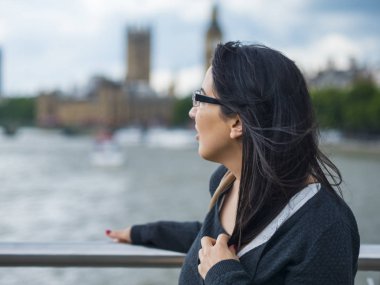 Londra'ya bir gezi genç kız