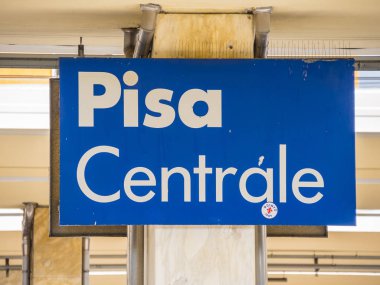 Pisa Merkez İstasyonu Pisa Centrale - Pisa İtalya - denilen 13 Eylül 2017