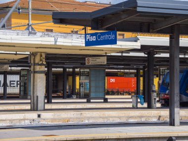 Pisa Merkez İstasyonu Pisa Centrale - Pisa İtalya - denilen 13 Eylül 2017