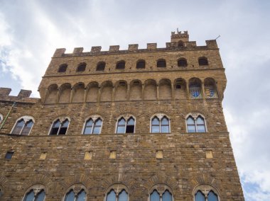 Floransa - Vecchio Sarayı tarihi kent merkezindeki ünlü Palazzo Vecchio