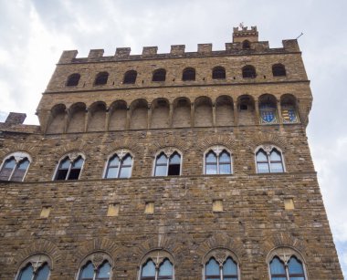 Floransa - Vecchio Sarayı tarihi kent merkezindeki ünlü Palazzo Vecchio