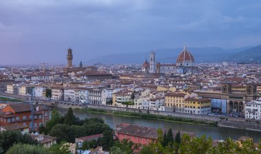 Piazzale Michelangelo Floransa Michelangelo Meydanı'na üzerinden panoramik görünüm adı