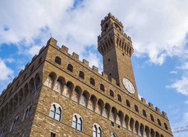 stock image Famous Palazzo Vecchio in Florence - the Vecchio Palace in the historic city center