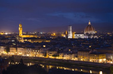 Piazzale Michelangelo Floransa Michelangelo Meydanı'na üzerinden panoramik görünüm adı