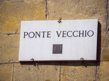 Floransa 'daki ünlü Ponte Vecchio Köprüsü