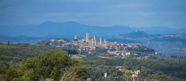 Kis falu Toszkána - San Gimignano — Stock Fotó