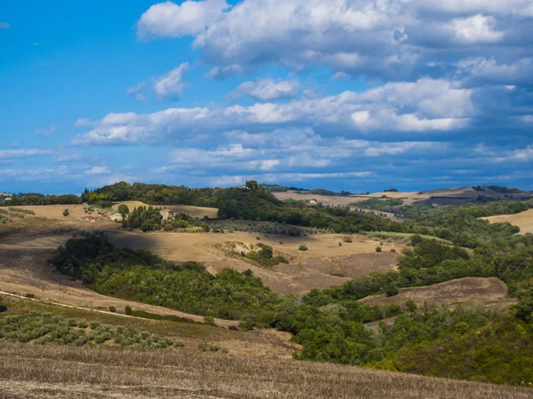 Um belo dia na Toscana Itália com céu azul — Fotografia de Stock