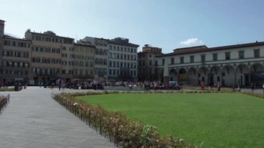 Santa Maria Novella meydanında şehir merkezi Floransa - Tuscany