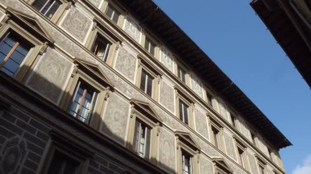 Edifícios coloridos no centro da cidade de Florença - Toscana — Vídeo de Stock