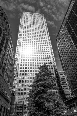 Bir Kanada gökdelen Canary Wharf - Londra - İngiltere - 19 Eylül 2016