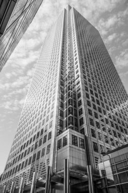Etkileyici bir Kanada gökdelen Canary Wharf - Londra - İngiltere - 19 Eylül 2016
