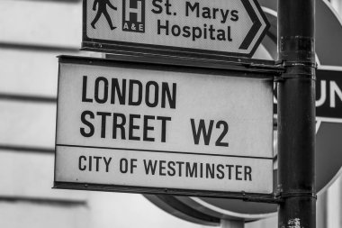 Londra Street Paddington - Londra - İngiltere'de - 19 Eylül 2016