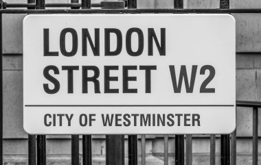 Londra Street Paddington - Londra - İngiltere'de - 19 Eylül 2016