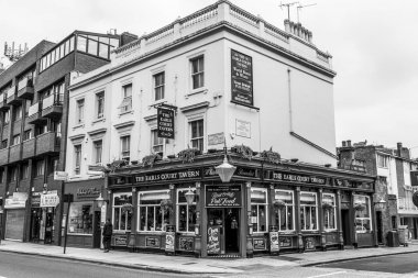 Earls Court Taverna - bir güzel İngiliz pub - Londra - Büyük Britanya - 19 Eylül 2016